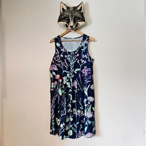 *NEW WITH TAGS* SHEIN Floral Print Dress - Multicolor on Navy